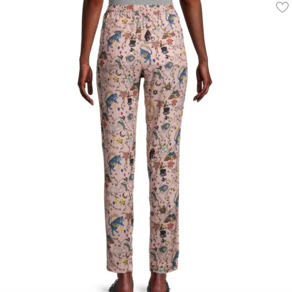 Zadig And Voltaire Made in France Parono Circus Print Drawstring Waist Sz 40 - Picture 2 of 16